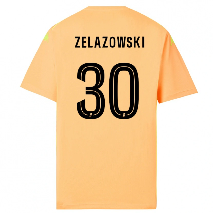 Danxen Dámské Bartosz Zelazowski #30 Světle Oranžová Černá Brankář Dresy 2025/26 Dres
