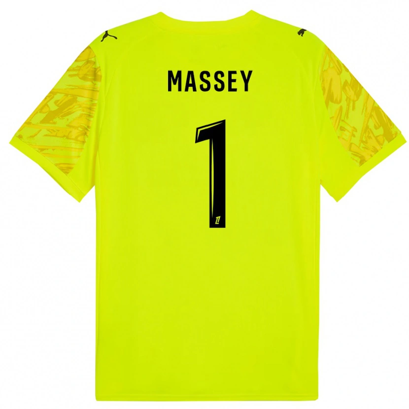 Danxen Dámské Kayza Massey #1 Fluorescenční Zelená Žlutá Brankář Dresy 2025/26 Dres