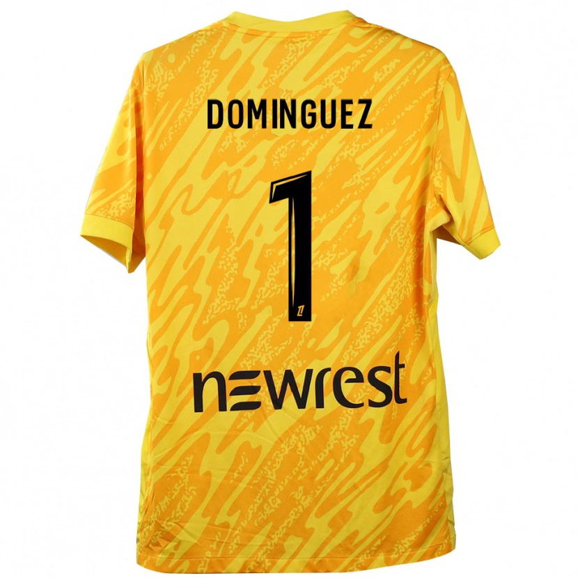 Danxen Dámské Álex Domínguez #1 Žlutá Černá Brankář Dresy 2025/26 Dres