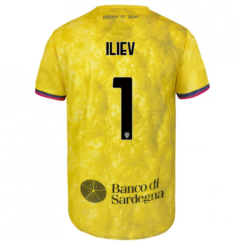 Danxen Dámské Velizar-Iliya Iliev #1 Žlutá Černá Brankář Dresy 2025/26 Dres