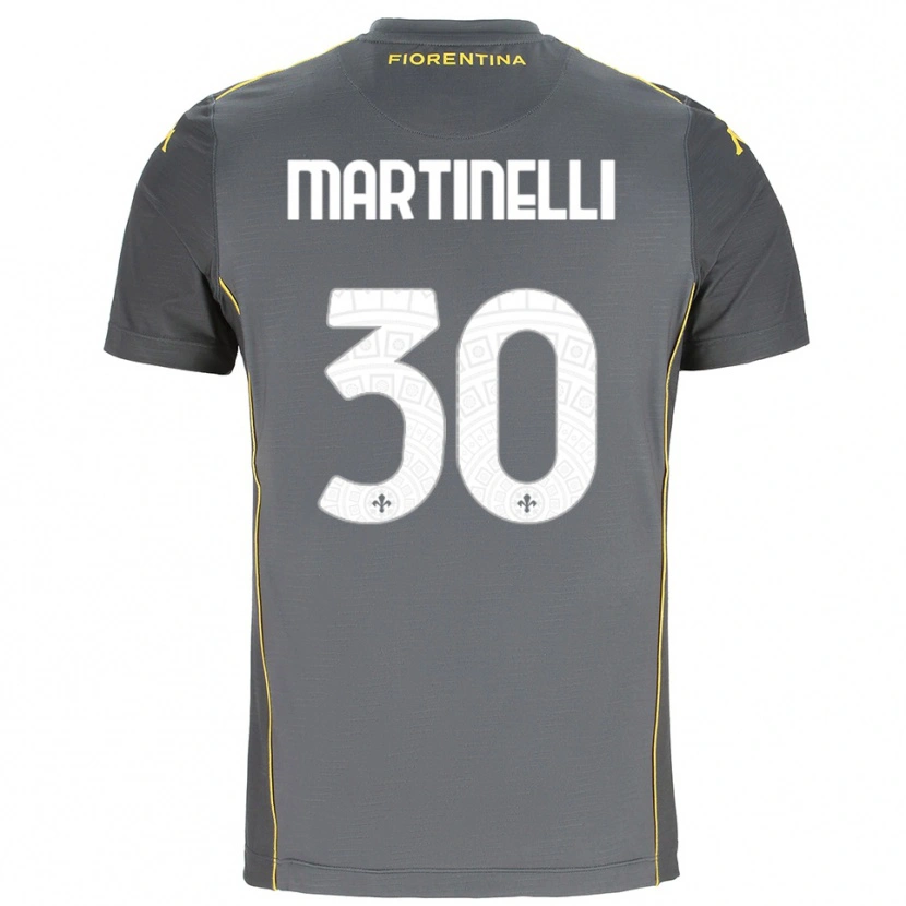 Danxen Dámské Tommaso Martinelli #30 Tmavě Šedá Žlutá Brankář Dresy 2025/26 Dres