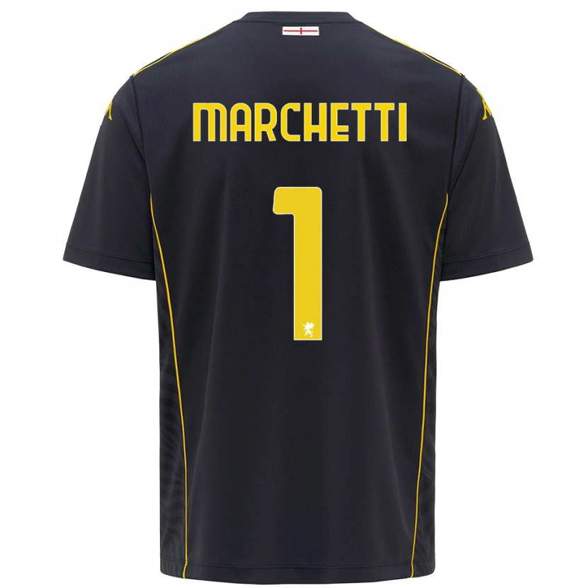Danxen Dámské Lisa Marchetti #1 Černá Žlutá Brankář Dresy 2025/26 Dres