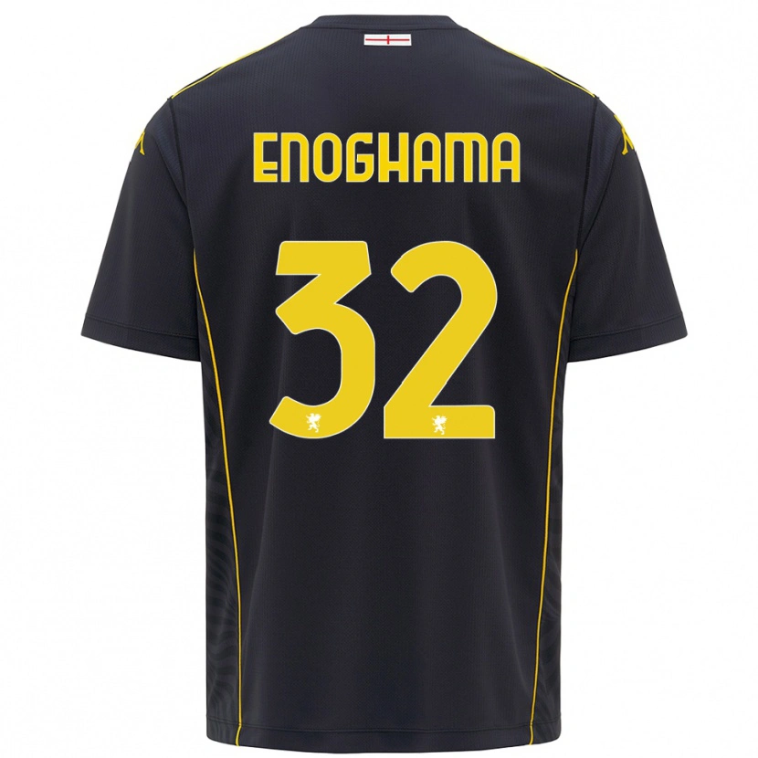 Danxen Dámské Isaac Enoghama #32 Černá Žlutá Brankář Dresy 2025/26 Dres