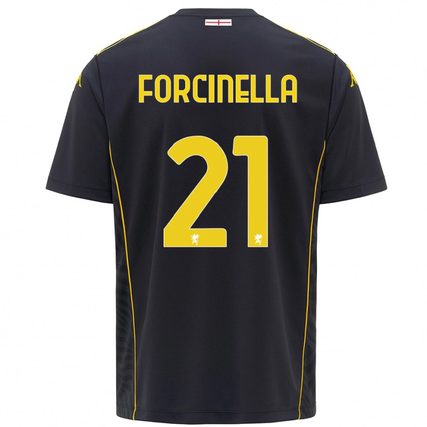 Danxen Dámské Camilla Forcinella #21 Černá Žlutá Brankář Dresy 2025/26 Dres