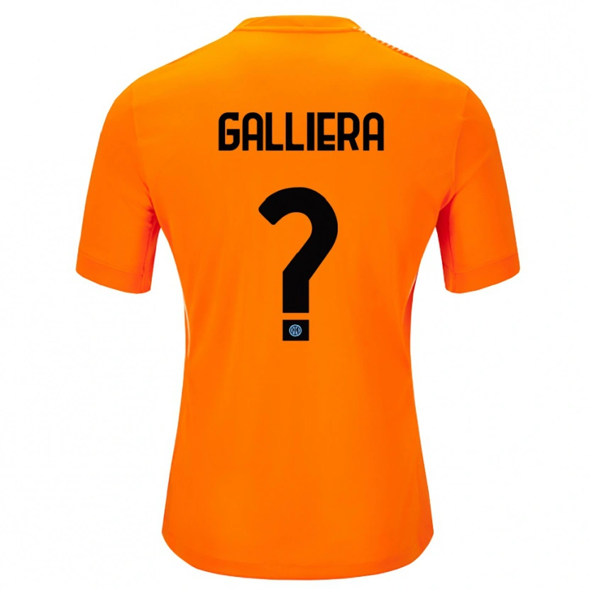 Danxen Dámské Carlo Galliera #0 Světle Oranžová Černá Brankář Dresy 2025/26 Dres
