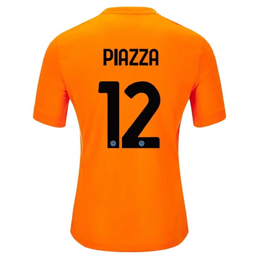 Danxen Dámské Alessia Piazza #12 Světle Oranžová Černá Brankář Dresy 2025/26 Dres