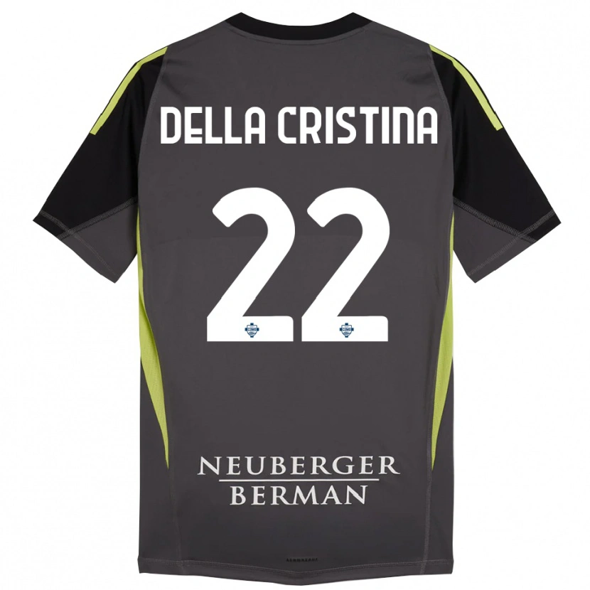 Danxen Dámské Stefano Della Cristina #22 Černá Světle Zelená Brankář Dresy 2025/26 Dres