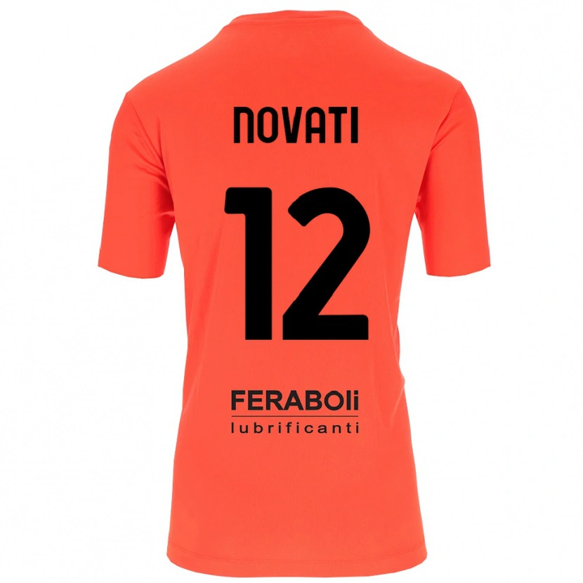 Danxen Dámské Lorenzo Novati #12 Oranžová Červená Černá Brankář Dresy 2025/26 Dres