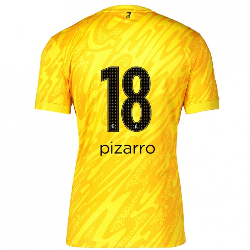 Danxen Dámské Théodore Pizarro #18 Žlutá Černá Brankář Dresy 2025/26 Dres