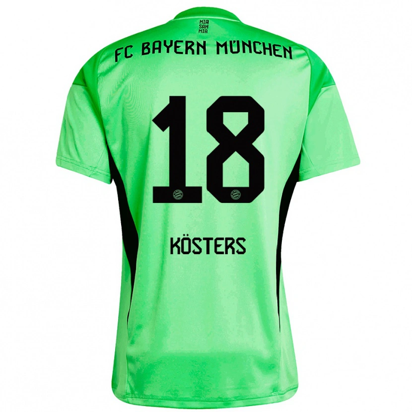 Danxen Dámské Matthias Kösters #18 Střední Jarní Zelená Brankář Dresy 2025/26 Dres