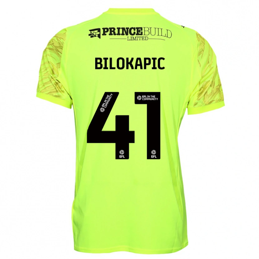 Danxen Dámské Nicholas Bilokapic #41 Černá Fluorescenční Zelená Brankář Dresy 2025/26 Dres