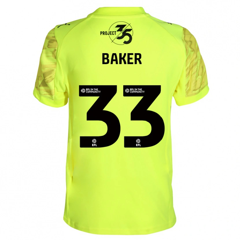 Danxen Dámské Zak Baker #33 Černá Fluorescenční Zelená Brankář Dresy 2025/26 Dres
