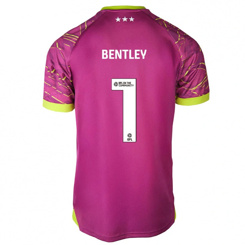 Danxen Dámské Josh Bentley #1 Středně Fialová Červená Brankář Dresy 2025/26 Dres