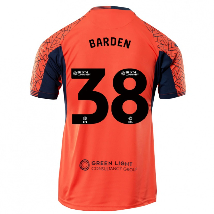 Danxen Dámské Daniel Barden #38 Oranžočerná Brankář Dresy 2025/26 Dres