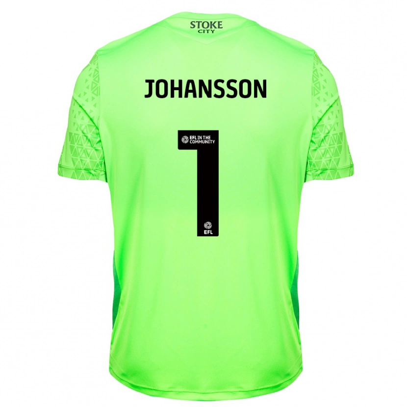 Danxen Dámské Viktor Johansson #1 Zelená Černá Brankář Dresy 2025/26 Dres