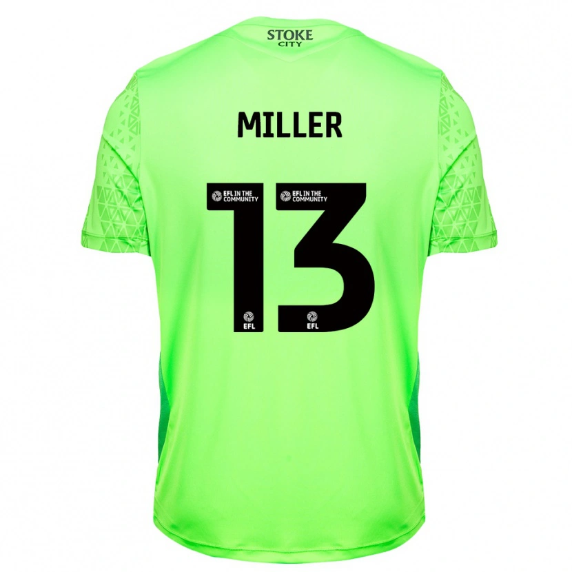 Danxen Dámské Tom Miller #13 Zelená Černá Brankář Dresy 2025/26 Dres