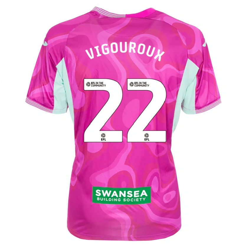 Danxen Dámské Lawrence Vigouroux #22 Purpurová Bílá Brankář Dresy 2025/26 Dres