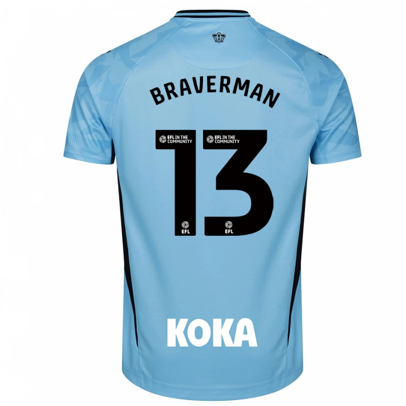 Danxen Dámské Zack Braverman #13 Světle Nebesky Modrá Brankář Dresy 2025/26 Dres