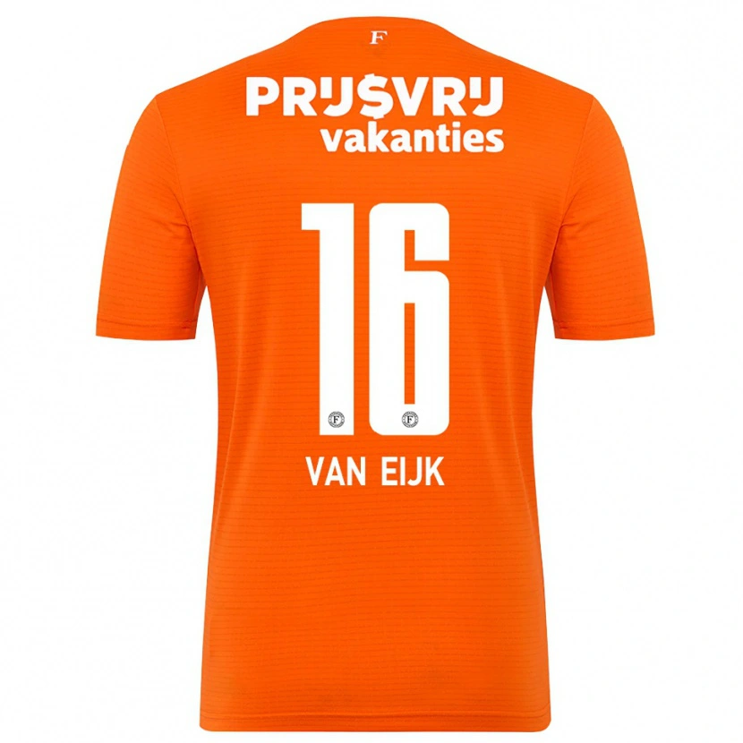 Danxen Dámské Roos Van Eijk #16 Oranžová Černá Brankář Dresy 2025/26 Dres