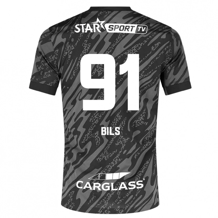 Danxen Dámské Elise Bils #91 Tmavě Šedá Černá Brankář Dresy 2025/26 Dres