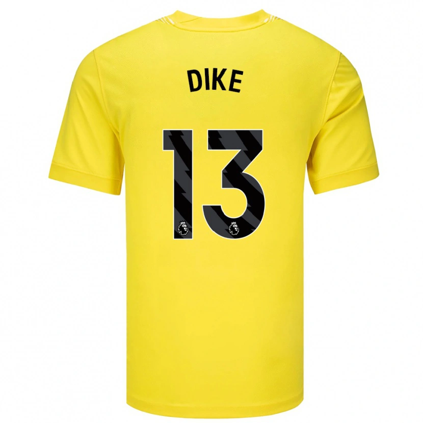Danxen Dámské Michael Dike #13 Žlutá Černá Brankář Dresy 2025/26 Dres