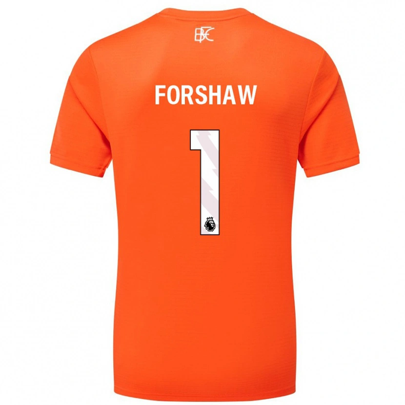 Danxen Dámské Lewis Forshaw #1 Oranžová Bílá Brankář Dresy 2025/26 Dres