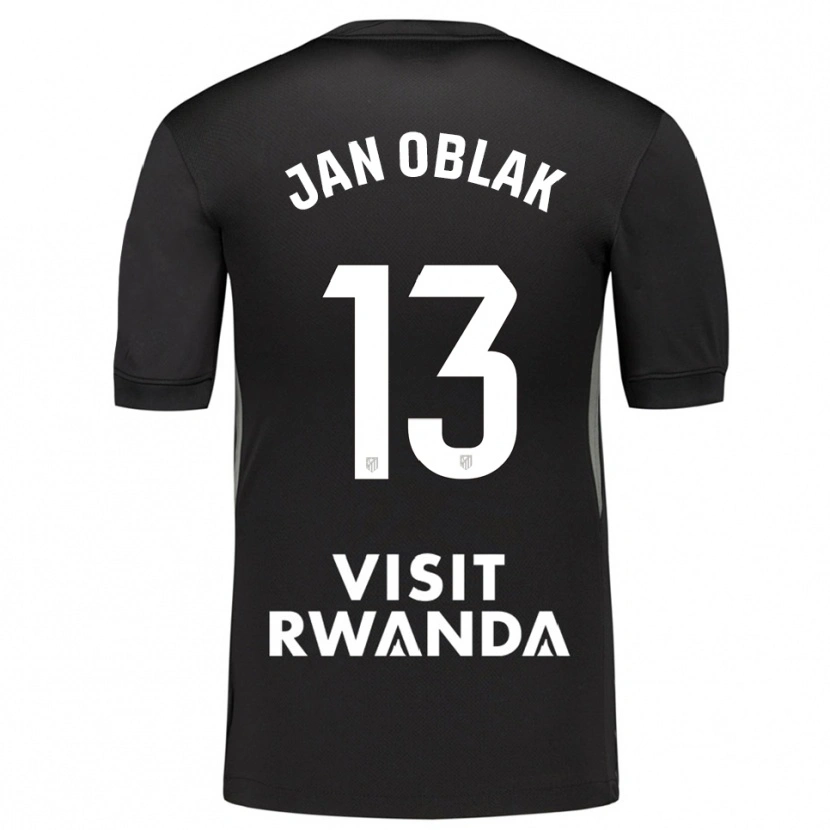 Danxen Dámské Jan Oblak #13 Černá Bílá Brankář Dresy 2025/26 Dres