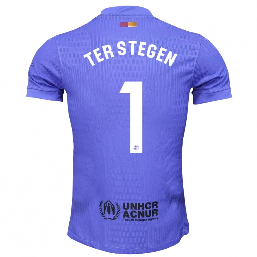 Danxen Dámské Marc-André ter Stegen #1 Modrá Černá Brankář Dresy 2025/26 Dres