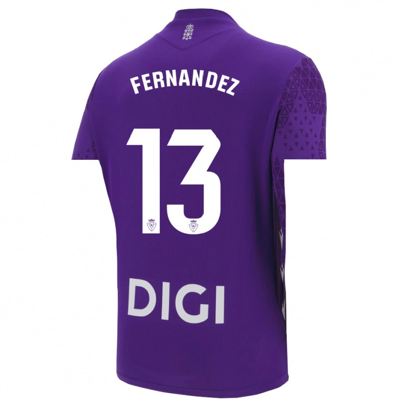 Danxen Dámské Aitor Fernández #13 Fialová Bílá Brankář Dresy 2025/26 Dres