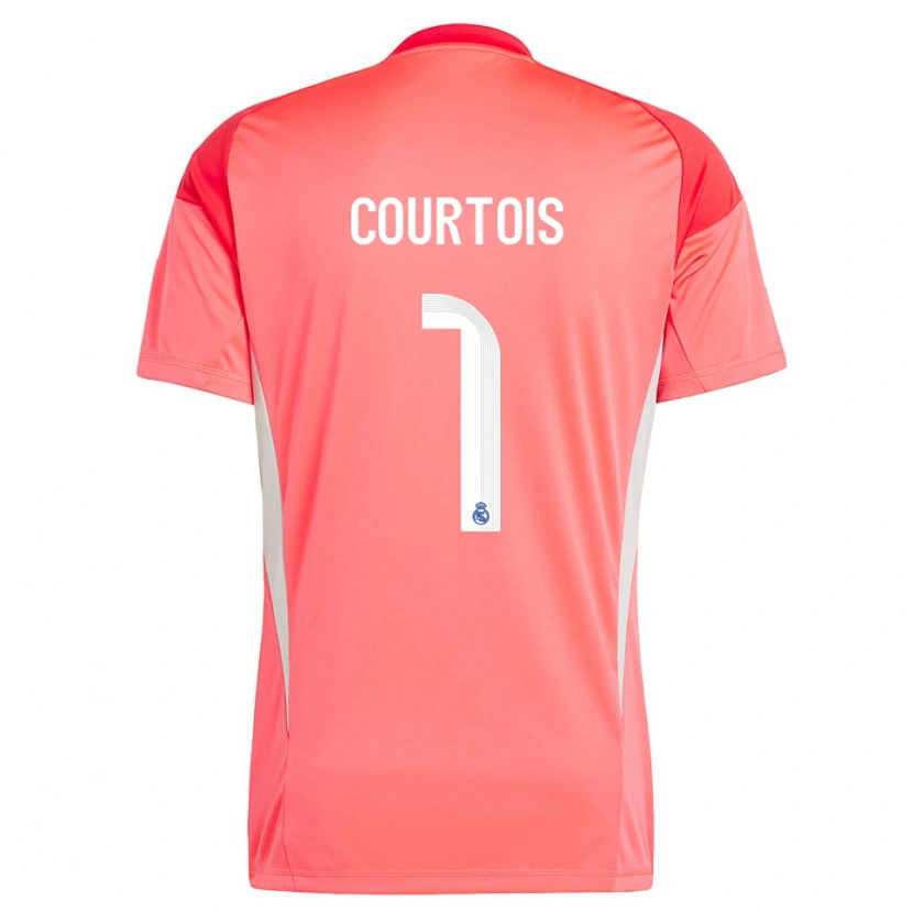 Danxen Dámské Thibaut Courtois #1 Oranžová Červená Bílá Brankář Dresy 2025/26 Dres