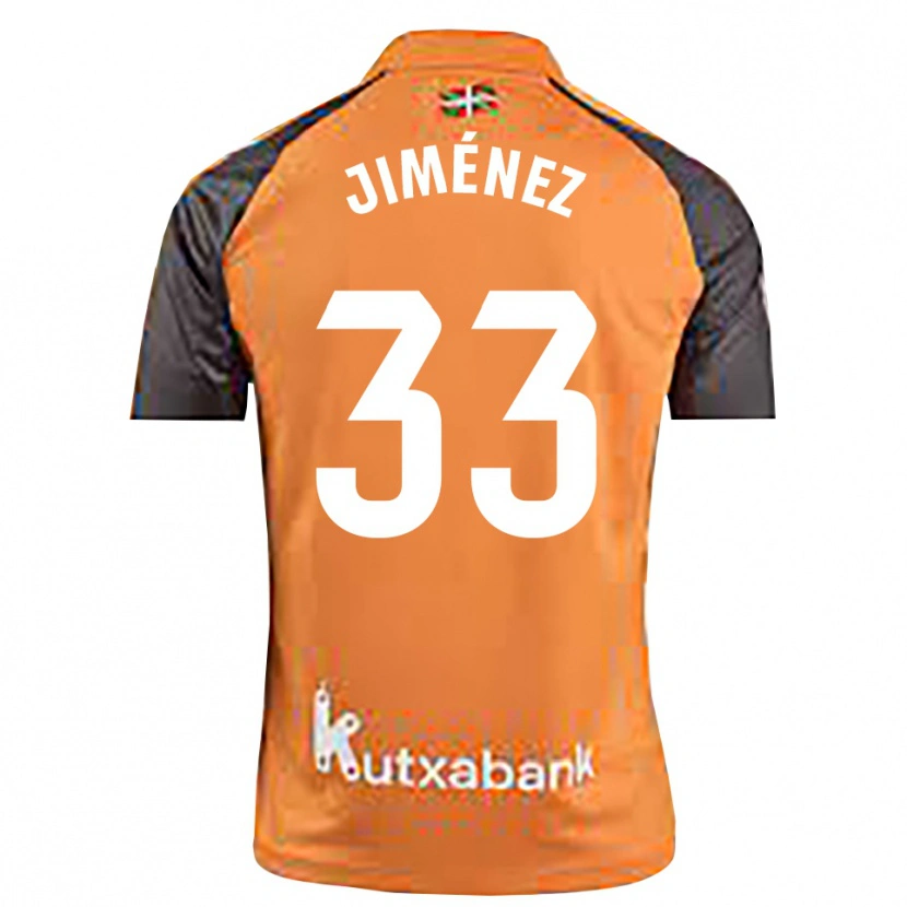 Danxen Dámské Javier Jiménez #33 Černá Oranžová Brankář Dresy 2025/26 Dres
