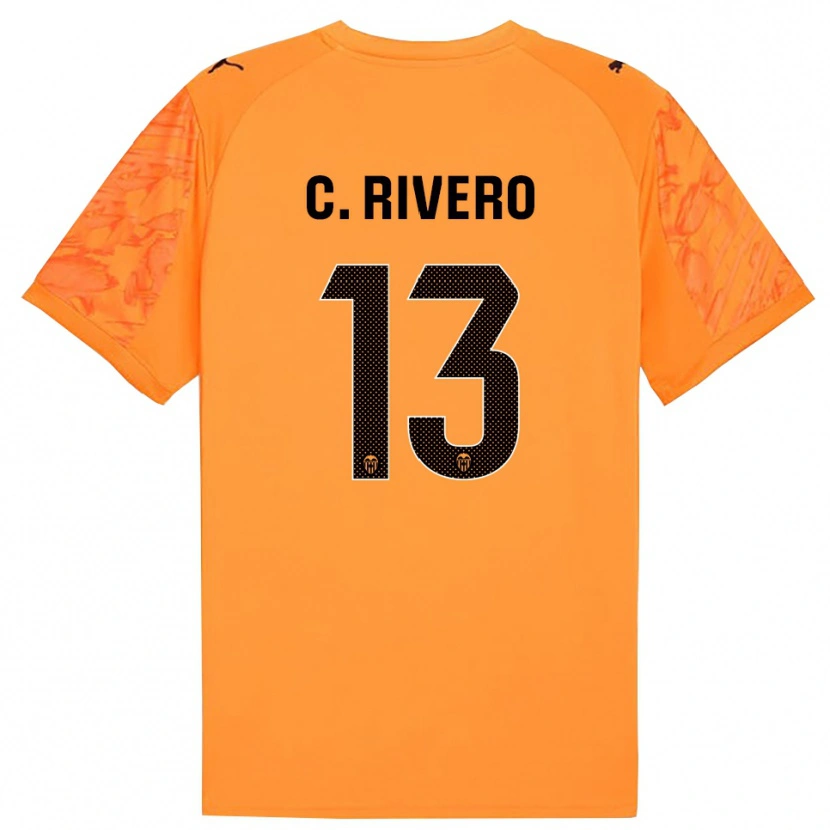 Danxen Dámské Cristian Rivero #13 Oranžová Černá Brankář Dresy 2025/26 Dres