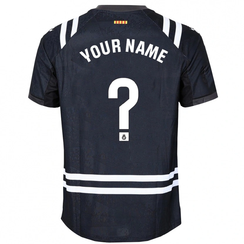 Danxen Dámské RCD Espanyol Černá Bílá Brankář Dresy 2025/26 Dres