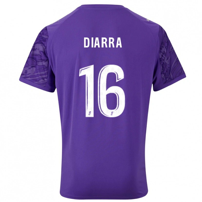Danxen Dámské Cheick Diarra #16 Fialová Bílá Brankář Dresy 2025/26 Dres