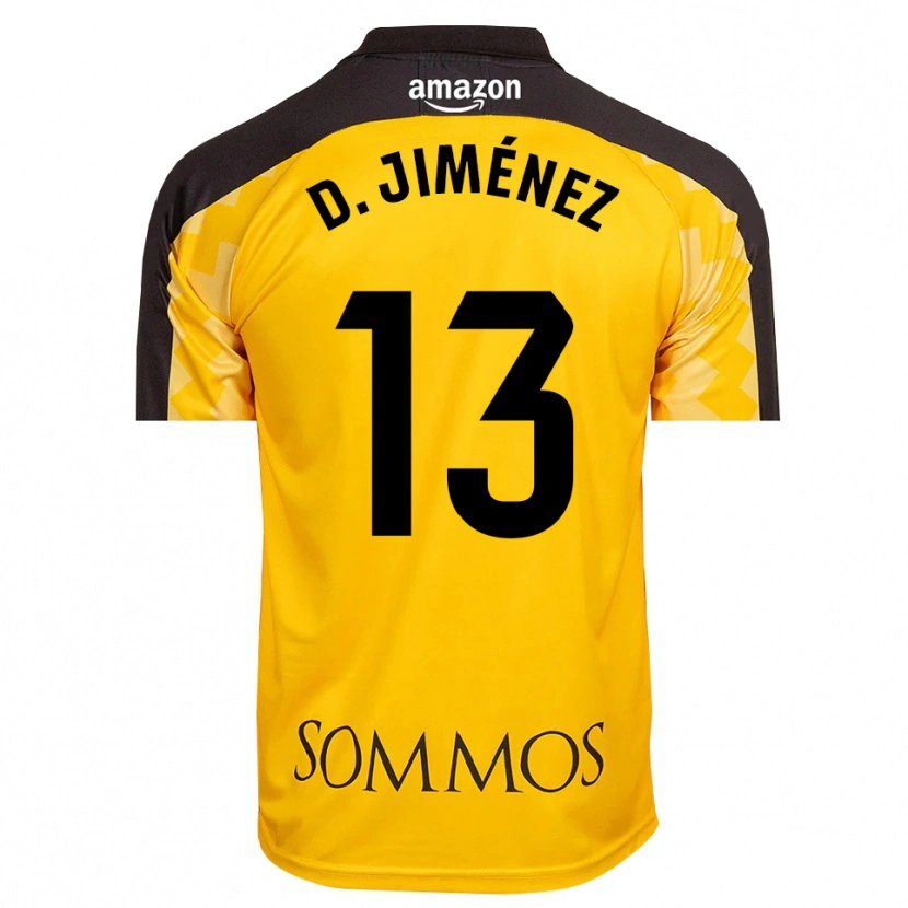 Danxen Dámské Dani Jiménez #13 Žlutá Černá Brankář Dresy 2025/26 Dres