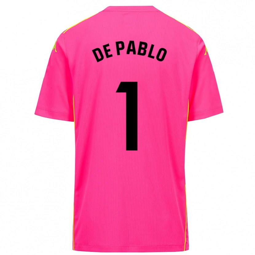 Danxen Dámské Álvaro de Pablo #1 Sytě Růžová Černá Brankář Dresy 2025/26 Dres