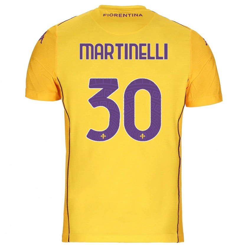 Danxen Dámské Tommaso Martinelli #30 Oranžová Žlutá Fialová Brankář Dresy 2025/26 Dres