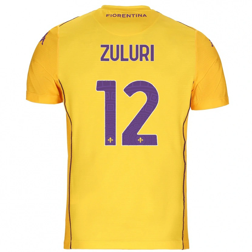 Danxen Dámské Athena Zuluri #12 Oranžová Žlutá Fialová Brankář Dresy 2025/26 Dres