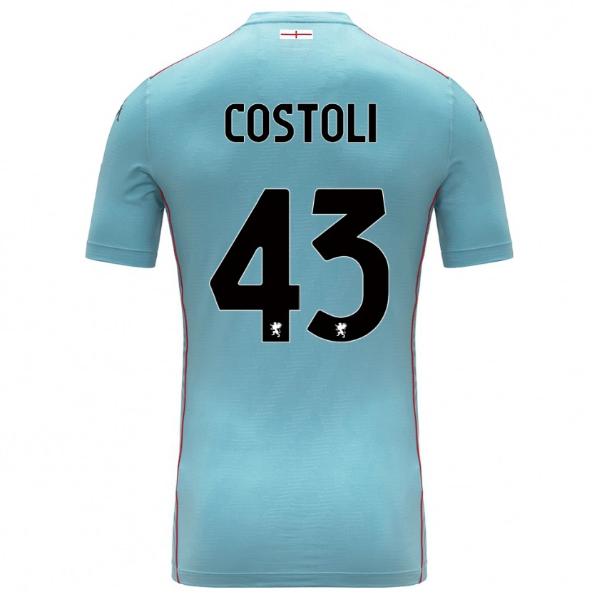 Danxen Dámské Lorenzo Costoli #43 Modrá Šedá Brankář Dresy 2025/26 Dres