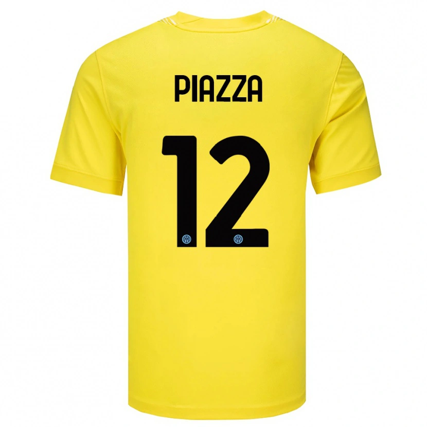 Danxen Dámské Alessia Piazza #12 Světle Žlutá Černá Brankář Dresy 2025/26 Dres