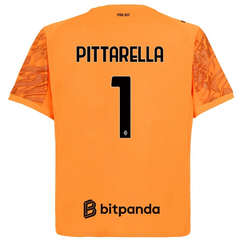 Danxen Dámské Matteo Pittarella #1 Oranžová Žlutá Černá Brankář Dresy 2025/26 Dres