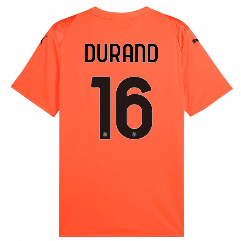 Danxen Dámské Solène Durand #16 Oranžová Černá Brankář Dresy 2025/26 Dres