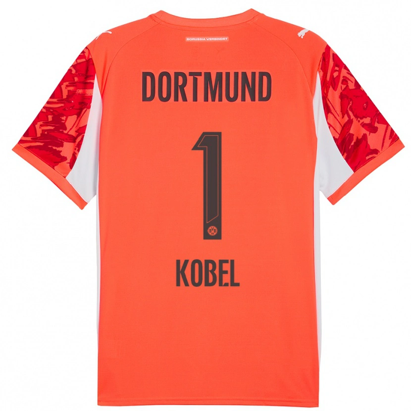 Danxen Dámské Gregor Kobel #1 Červená Oranžová Brankář Dresy 2025/26 Dres