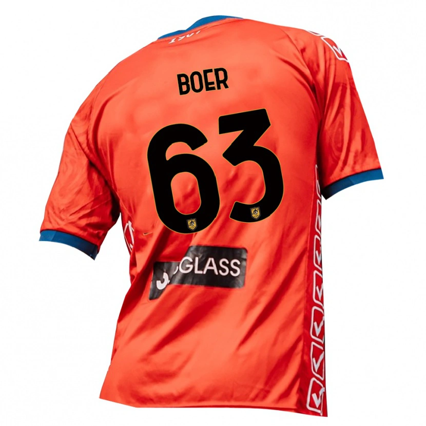 Danxen Dámské Pietro Boer #63 Červená Oranžová Brankář Dresy 2025/26 Dres