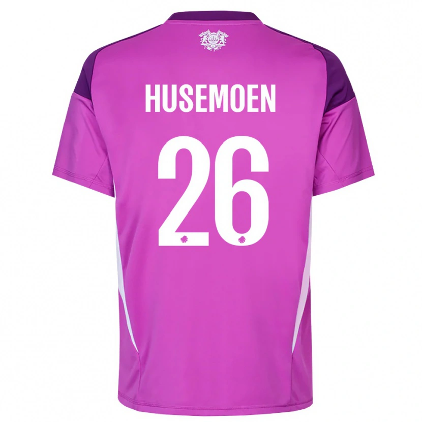Danxen Dámské Astrid Husemoen #26 Fialová Bílá Brankář Dresy 2025/26 Dres