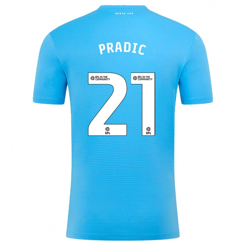 Danxen Dámské James Pradic #21 Modrobílá Brankář Dresy 2025/26 Dres