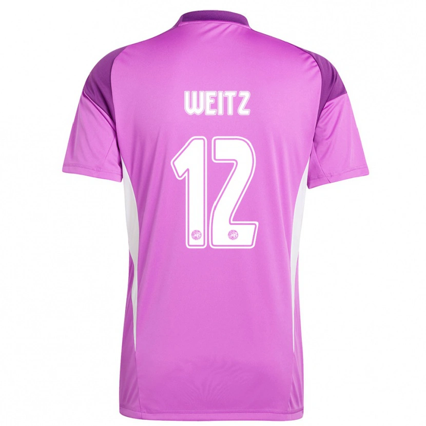 Danxen Dámské Axel Weitz #12 Světle Fialová Bílá Brankář Dresy 2025/26 Dres