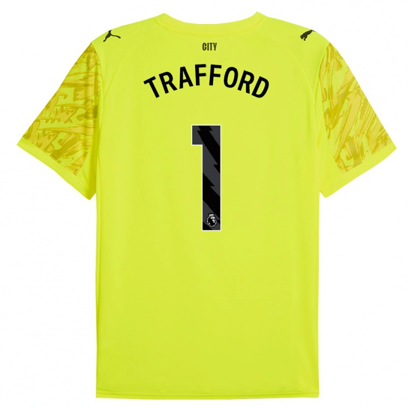 Danxen Dámské James Trafford #1 Žlutá Oranžová Černá Brankář Dresy 2025/26 Dres