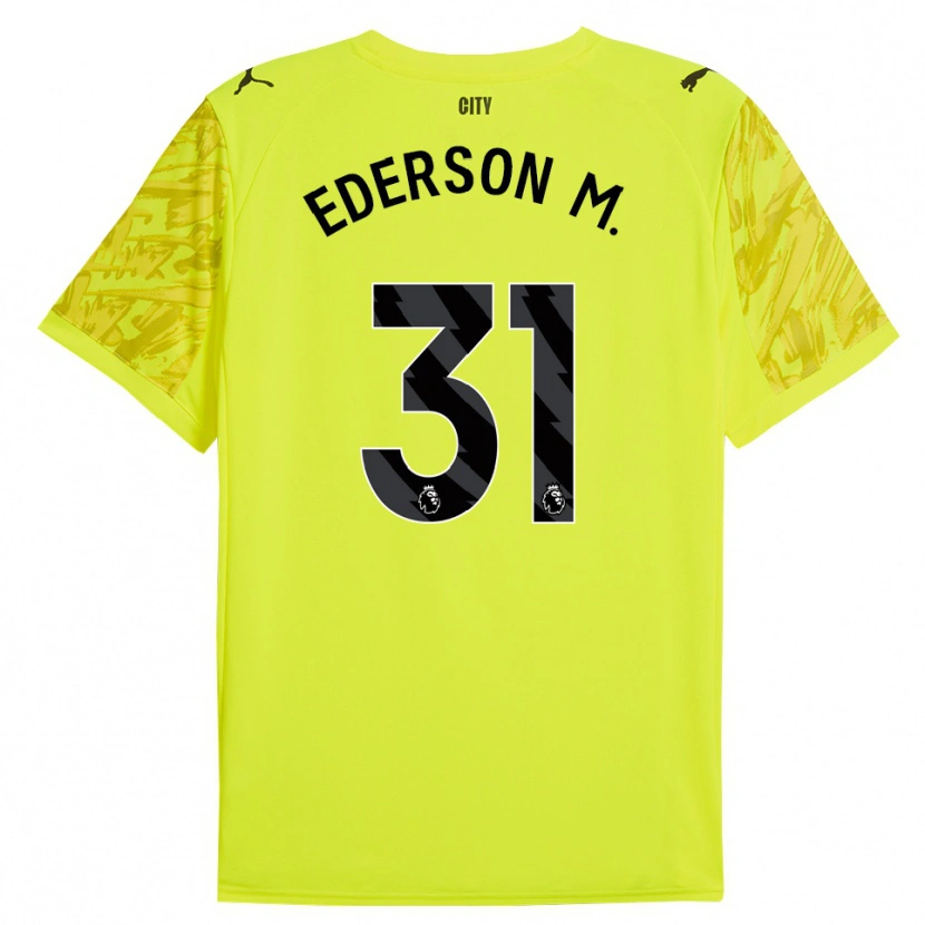 Danxen Dámské Ederson #31 Žlutá Oranžová Černá Brankář Dresy 2025/26 Dres