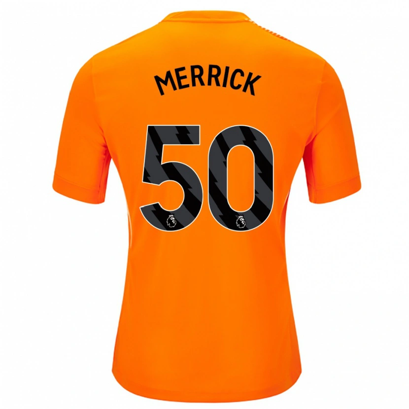 Danxen Dámské Max Merrick #50 Oranžová Černá Brankář Dresy 2025/26 Dres